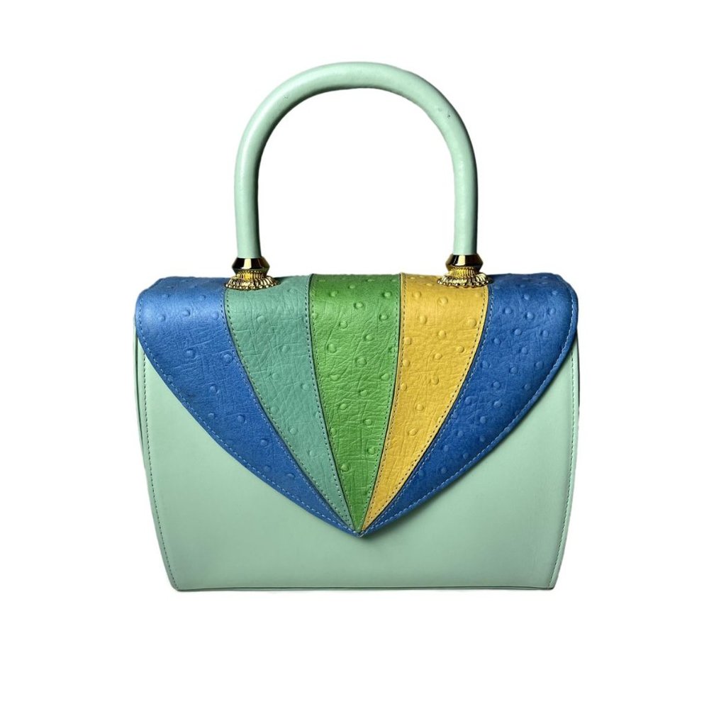 Lancetti | Vintage Colorful Leather Italian Handbag